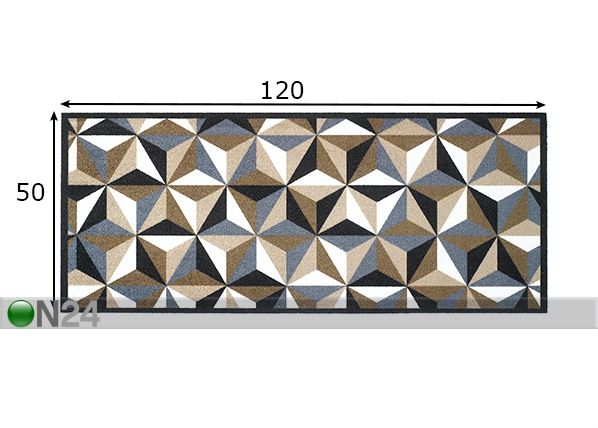 Köögi-/esikuvaip Fashion 50x120 cm mõõdud
