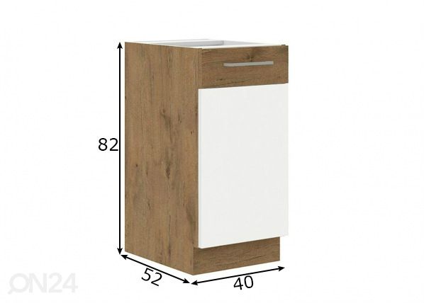 Köögikapp (alumine) 40 cm mõõdud