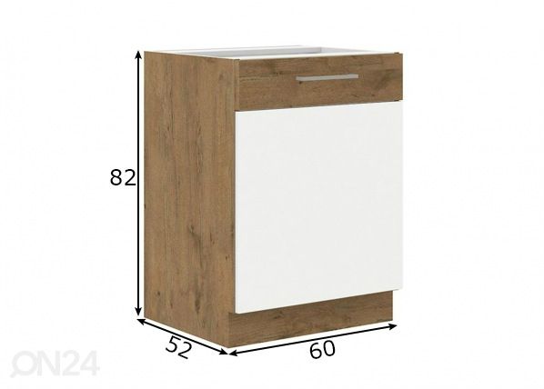 Köögikapp (alumine) 60 cm mõõdud