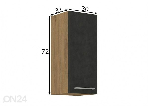 Köögikapp (ülemine) 30 cm mõõdud