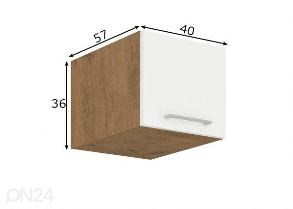 Köögikapp (ülemine) 40 cm mõõdud