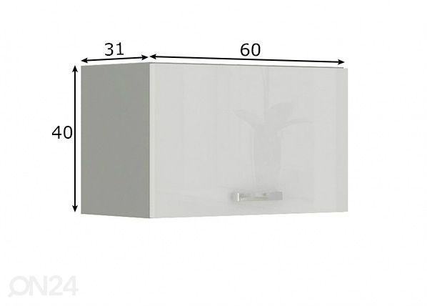 Köögikapp (ülemine) 60 cm mõõdud
