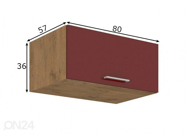 Köögikapp (ülemine) 80 cm mõõdud