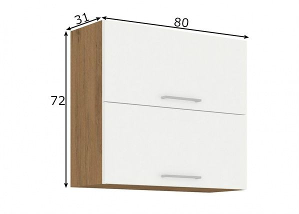 Köögikapp (ülemine) 80 cm mõõdud