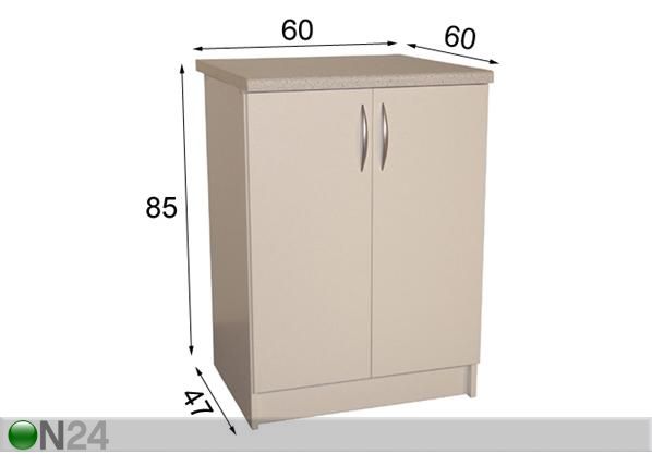 Köögikapp 60 cm mõõdud