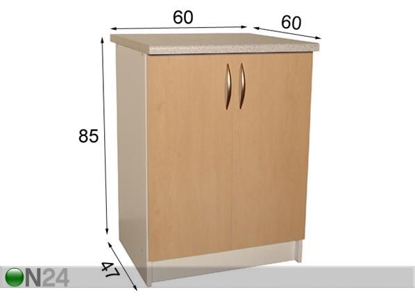 Köögikapp 60 cm mõõdud