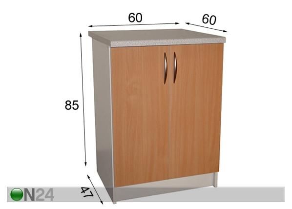 Köögikapp 60 cm mõõdud