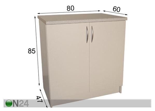Köögikapp 80 cm mõõdud