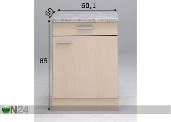 Köögikapp Minima mõõdud