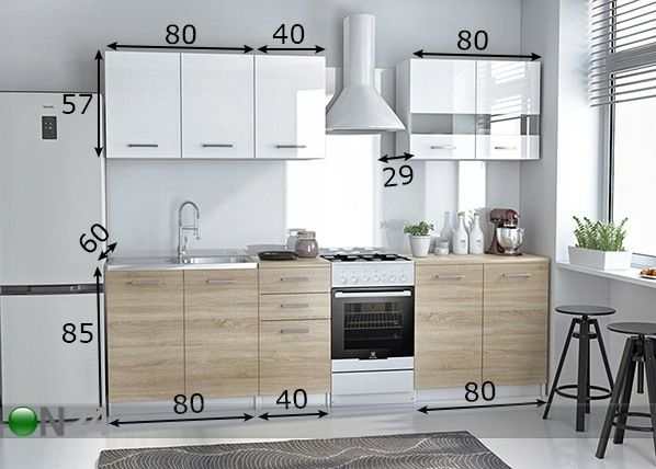 Köögimööbel 200 cm mõõdud