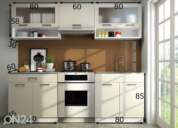 Köögimööbel 220 cm mõõdud