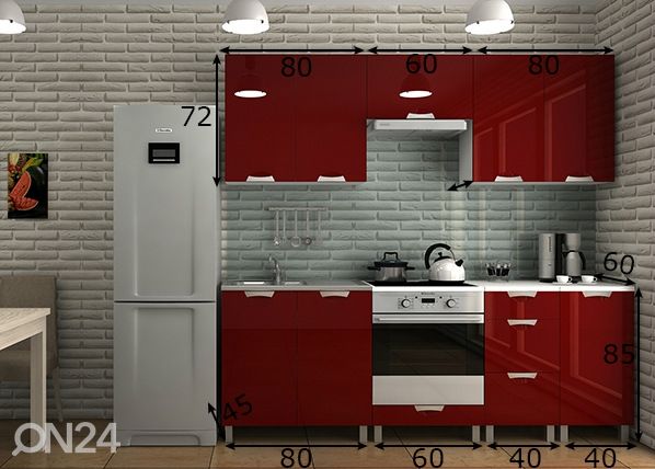 Köögimööbel 220 cm mõõdud