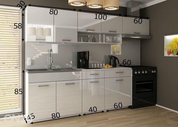 Köögimööbel 240 cm mõõdud