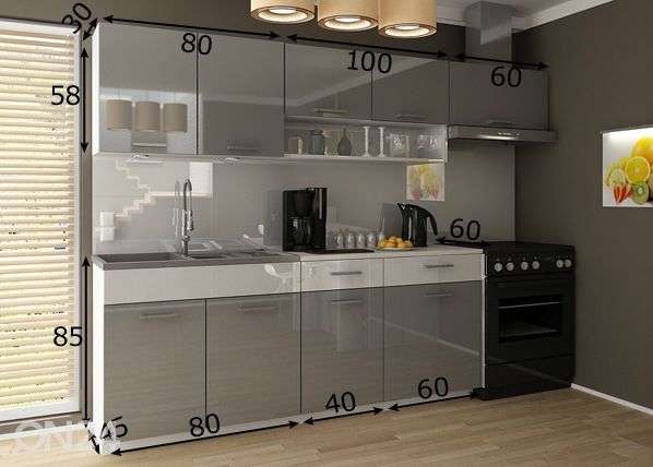 Köögimööbel 240 cm mõõdud