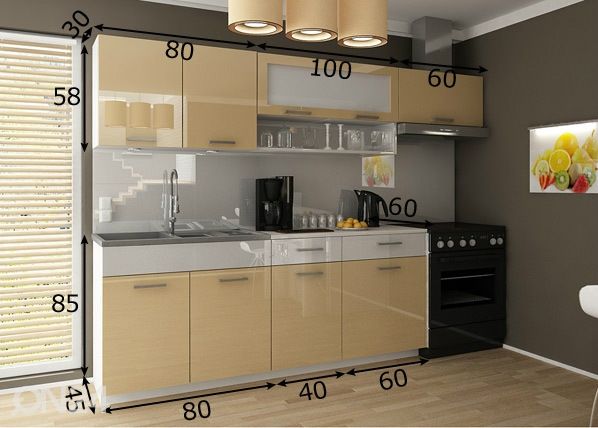 Köögimööbel 240 cm mõõdud
