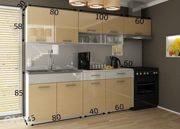 Köögimööbel 240 cm mõõdud