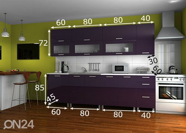Köögimööbel 260 cm mõõdud