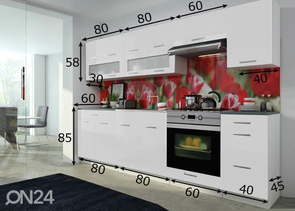 Köögimööbel 260 cm mõõdud