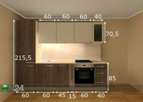 Köögimööbel 280 cm mõõdud