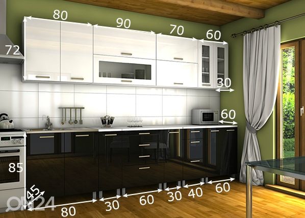Köögimööbel 300 cm mõõdud