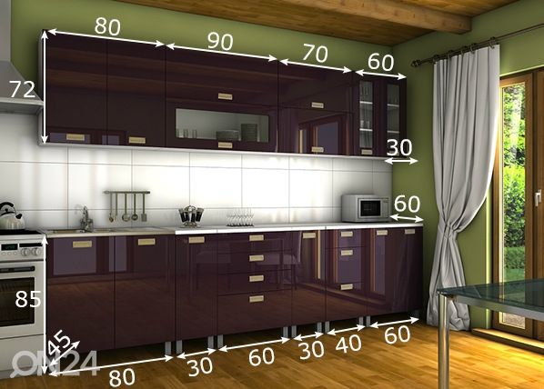Köögimööbel 300 cm mõõdud