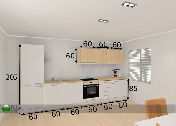 Köögimööbel 360 cm mõõdud