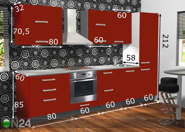 Köögimööbel Anna 1 PLP 320 cm mõõdud