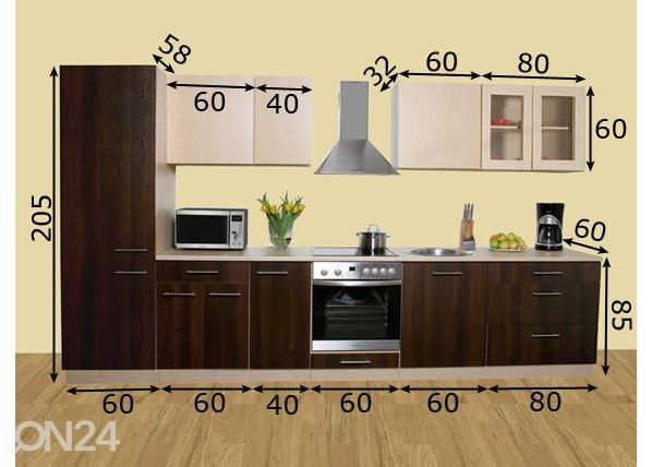 Köögimööbel Kaisa 2 SKP 360 cm mõõdud