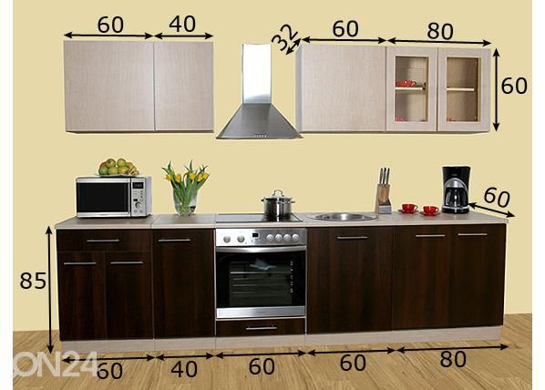 Köögimööbel Kaisa 2 UK 300 cm mõõdud