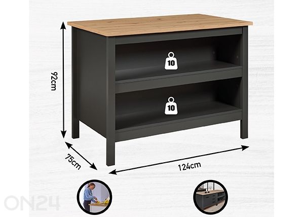 Köögisaar Nellina mõõdud