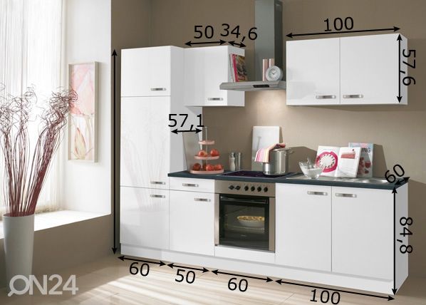 Köök Lagos 270 cm mõõdud