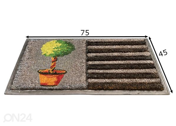 Kookosmatt Nico 45x75 cm mõõdud