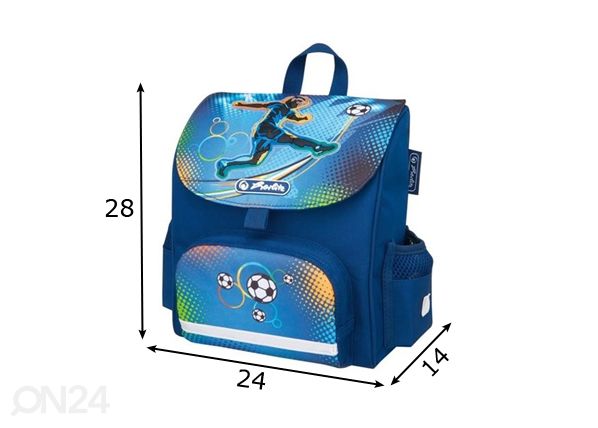 Koolikott Herlitz Mini softbag Soccer mõõdud