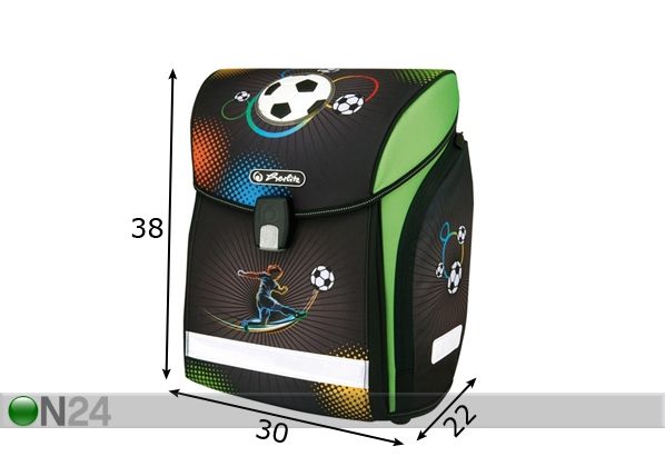 Koolikott Herlitz New Midi Soccer mõõdud