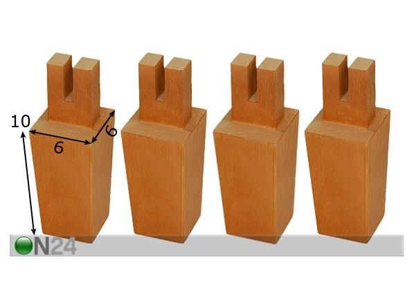 Koonusjalgade komplekt 10 cm mõõdud