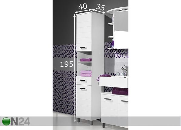 Kõrge kapp Elegance mõõdud