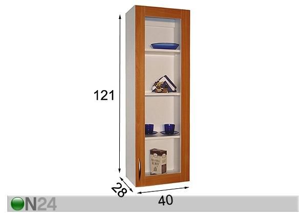 Kõrge köögikapp 40 cm mõõdud