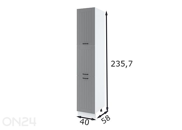 Kõrge köögikapp 40x235,7 cm