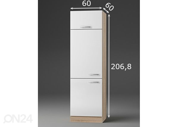 Kõrge köögikapp Dakar 60 cm mõõdud