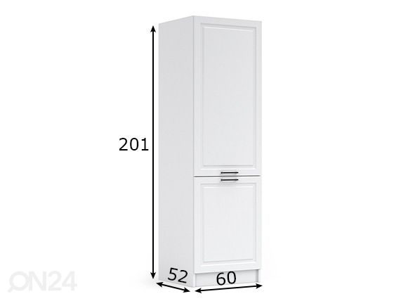 Kõrge köögikapp Palma 60 cm mõõdud