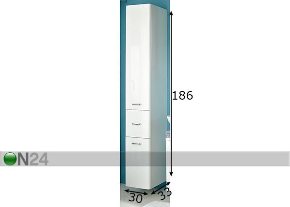 Kõrge vannitoakapp 359 mõõdud