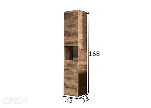 Kõrge vannitoakapp 943 mõõdud