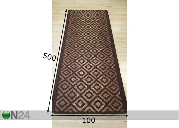 Koridorivaip Muhu 100x500 cm mõõdud