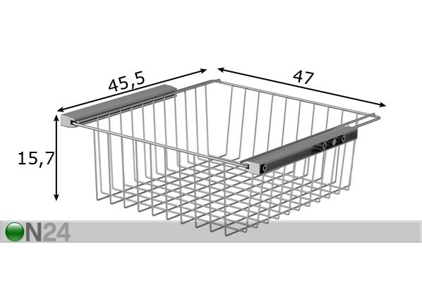 Korvsahtel Save riidekappidele 45,5x47 cm mõõdud