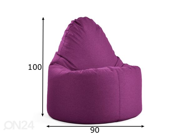 Kott-tool Jacky Style 380L mõõdud