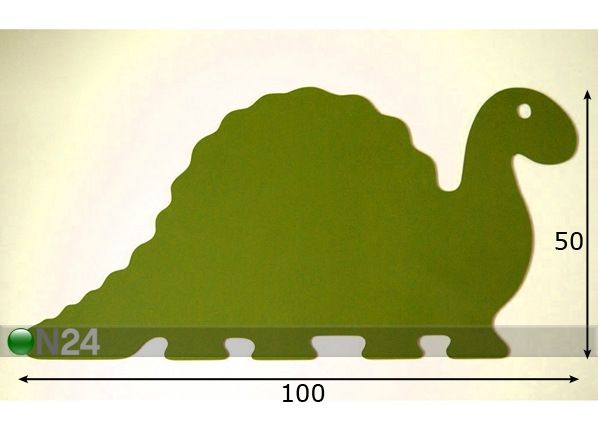 Kriiditahvel Dinosaurus 50x100 cm mõõdud