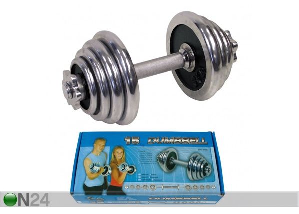 Kroomist hantel 15kg
