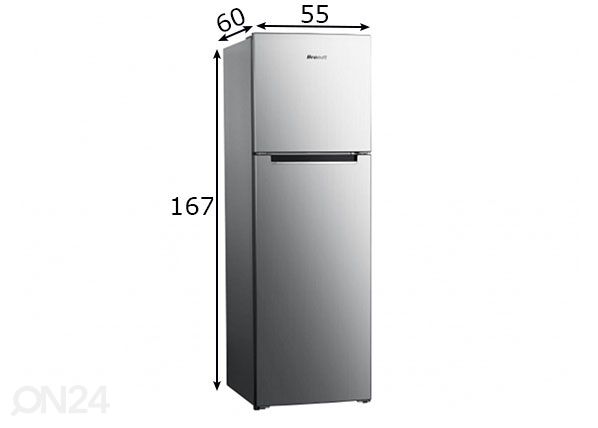 Külmik Brandt BFD6650NX mõõdud