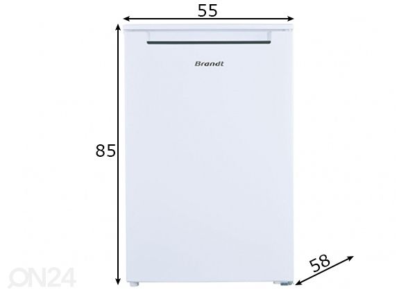 Külmik Brandt BST514FSW mõõdud