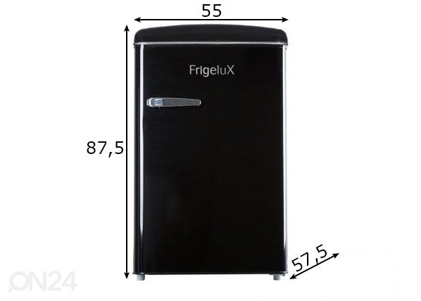 Külmik Frigelux R4TT108RNE mõõdud